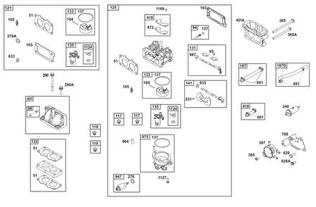 Part Location Diagram of 845330 Briggs and Stratton Jet-Main